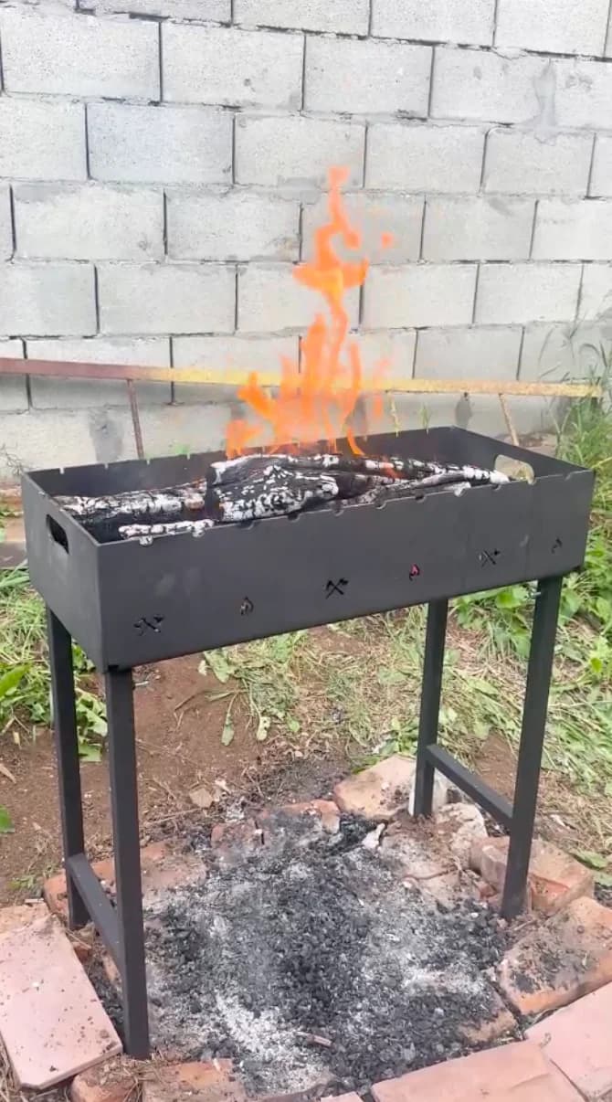 Мангал разборный с шампурами
